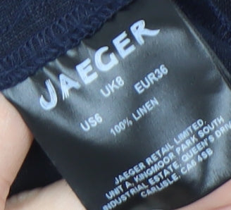 Jaeger Women's Blue Knee Length Pencil Skirt Size 8