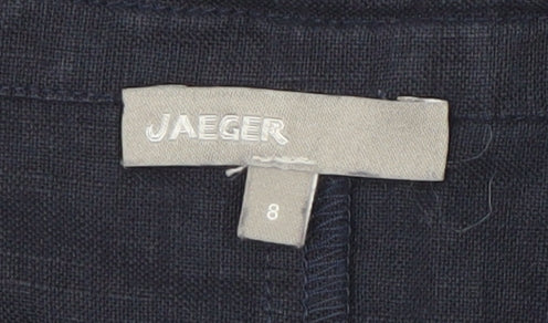 Jaeger Women's Blue Knee Length Pencil Skirt Size 8