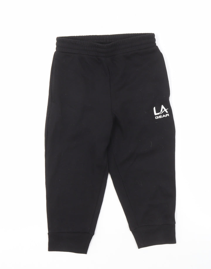 LA Gear Girls Black Sweatpants - Size 10 Years
