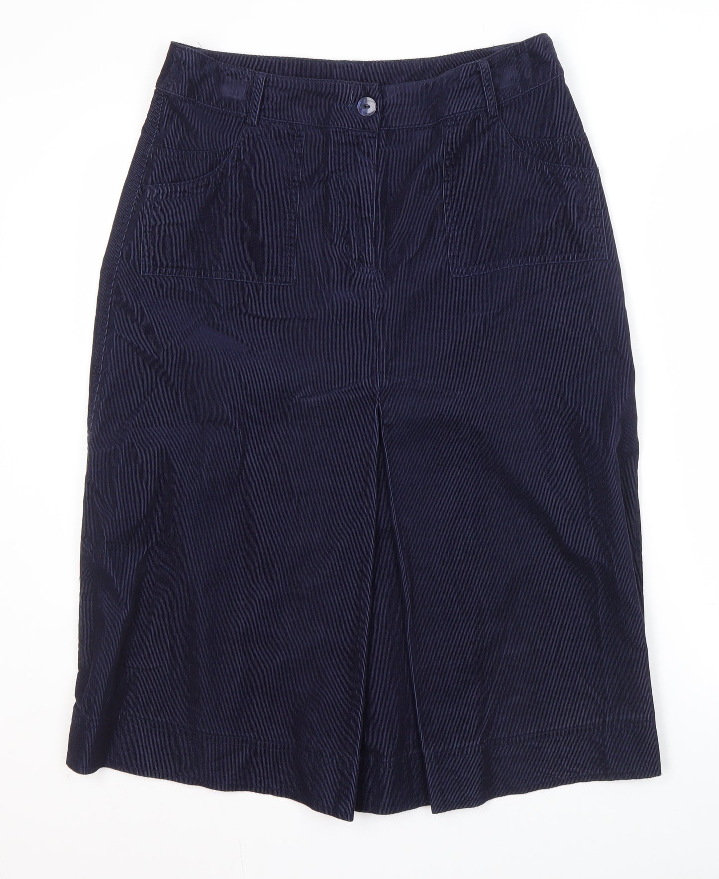 Marks and Spencer Blue Midi Pencil Skirt UK 12