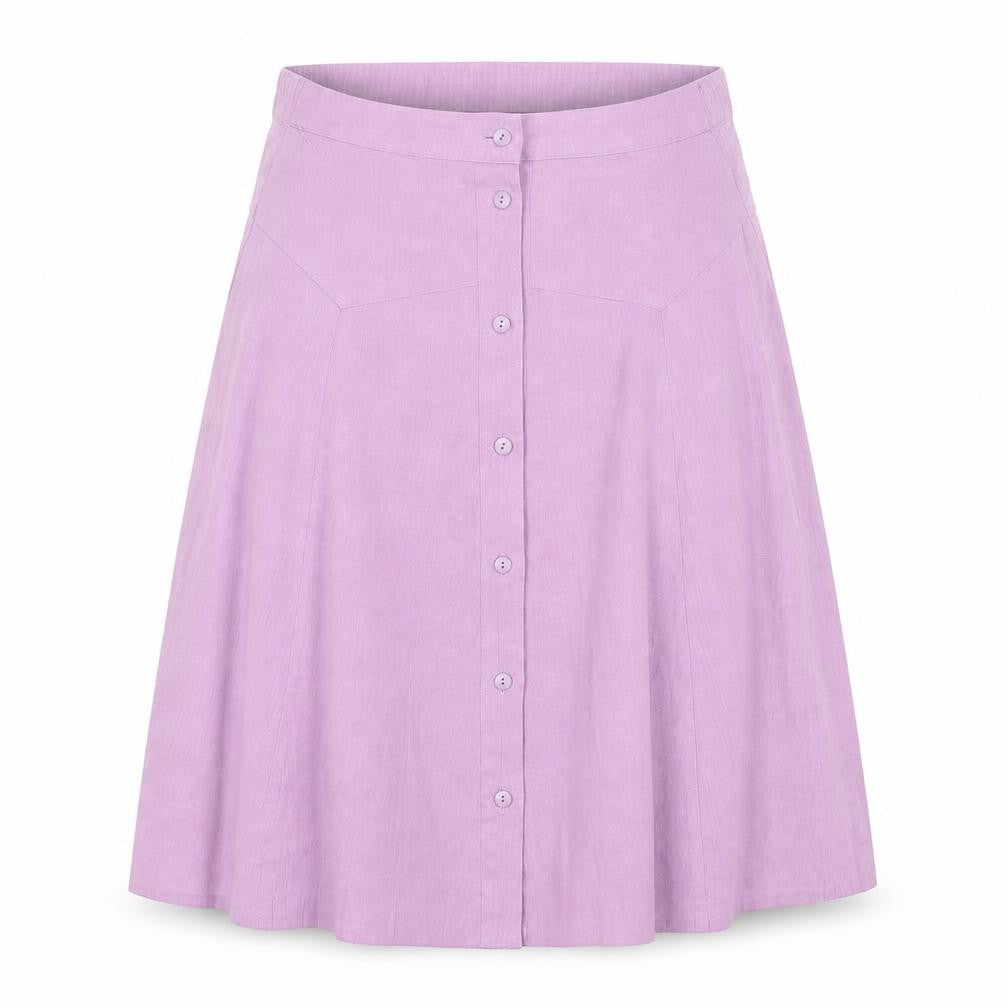 Front view of Anaii Women's Purple A-Line Skirt, size 12