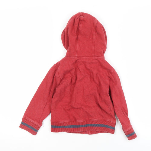 Tesco Boys Red Cars Full Zip Hoodie 2-3 Years
