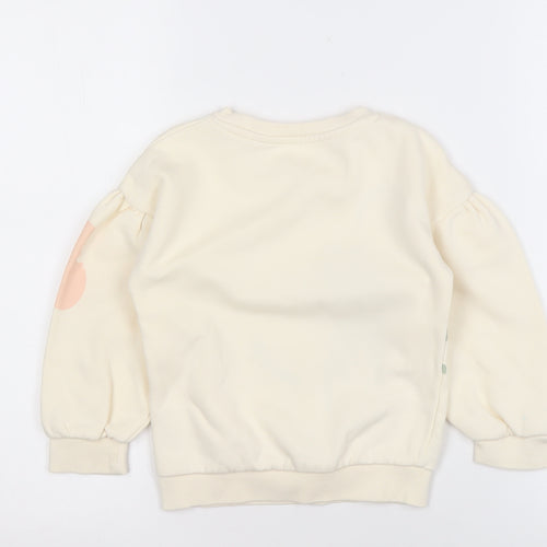 Tu Girls Ivory Peter Rabbit Sweatshirt 3-4 Years
