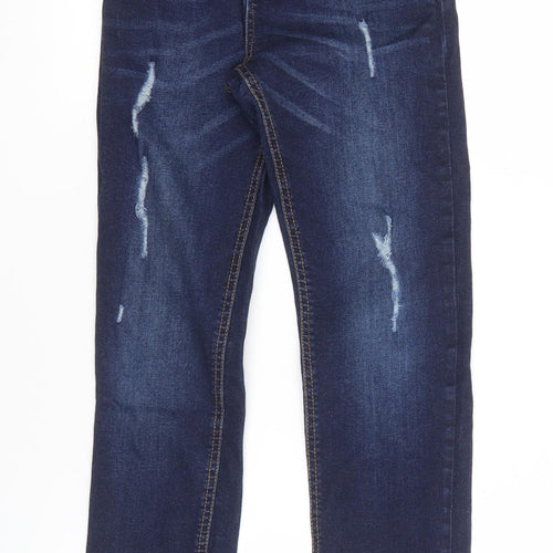 Destination Boys Blue Ripped Denim Jeans Size 18