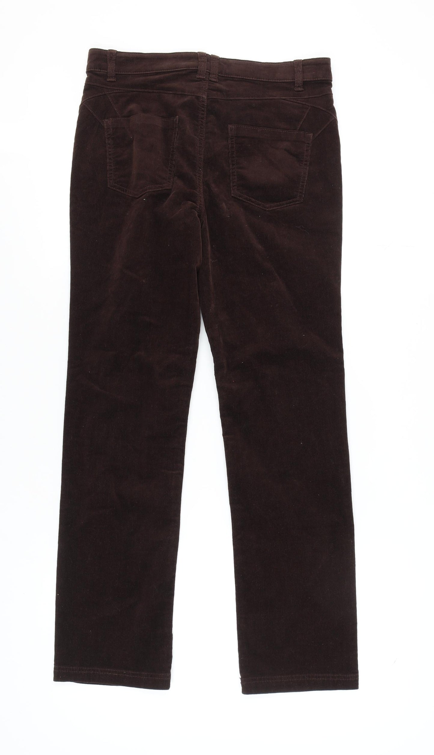 Marks & Spencer Women's Brown Corduroy Trousers Size 12