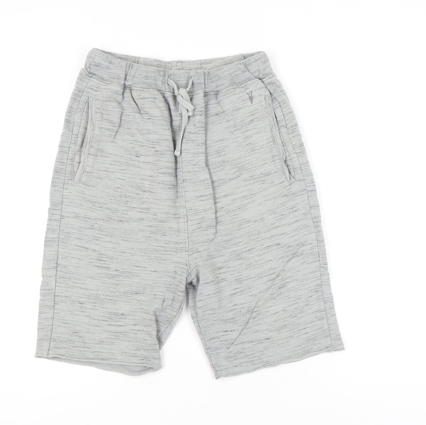 AllSaints Men's Grey Sweat Shorts Medium - Casual Comfort