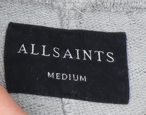 AllSaints Men's Grey Sweat Shorts Medium - Casual Comfort