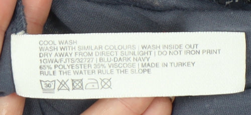 Fat Face Women's Blue Floral Button-Up Top Size 10