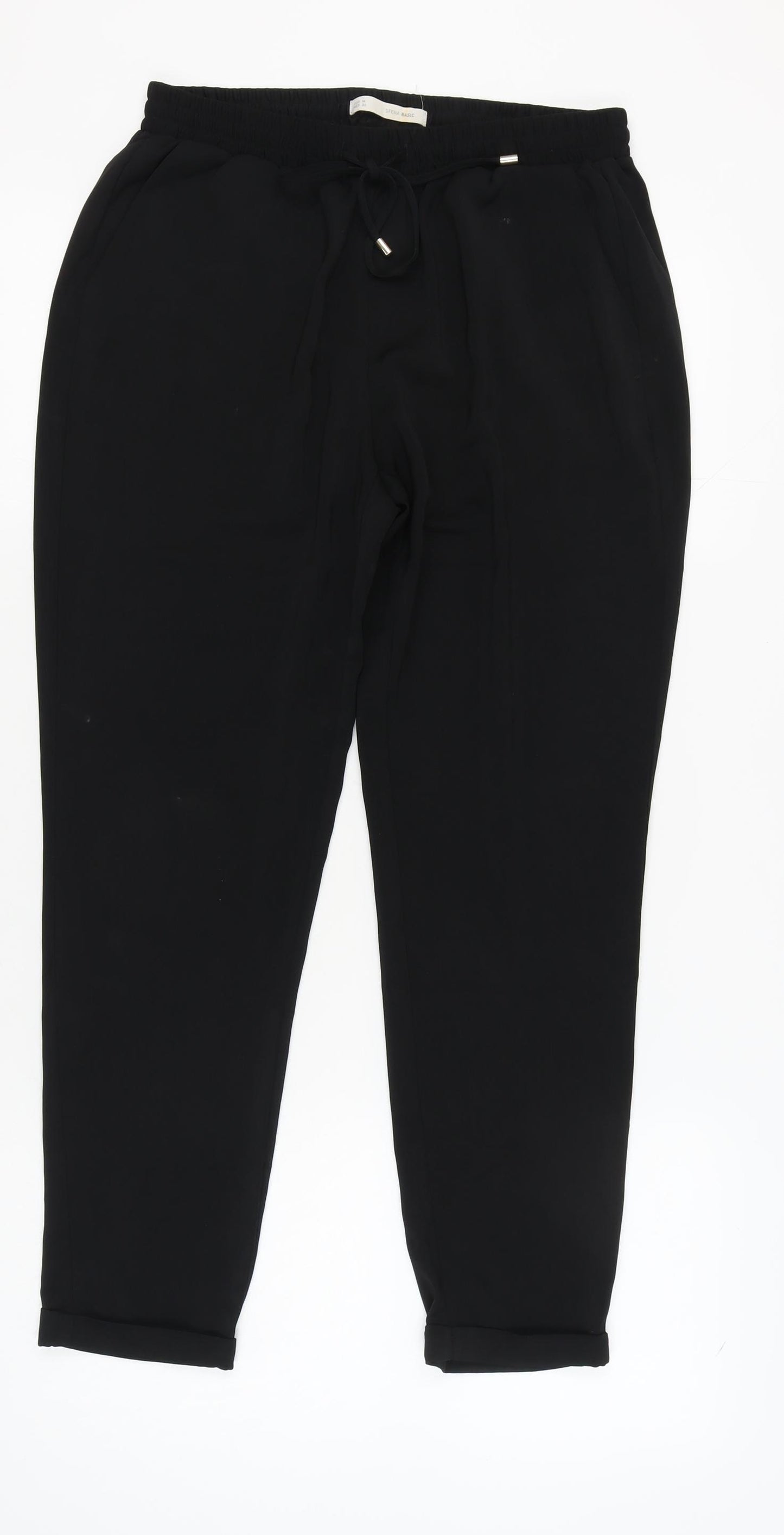 Sfera Women's Black Jogger Trousers, Size M, Casual