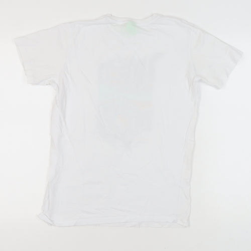 Hugo Boss Men's White Graphic Print T-Shirt, Size S