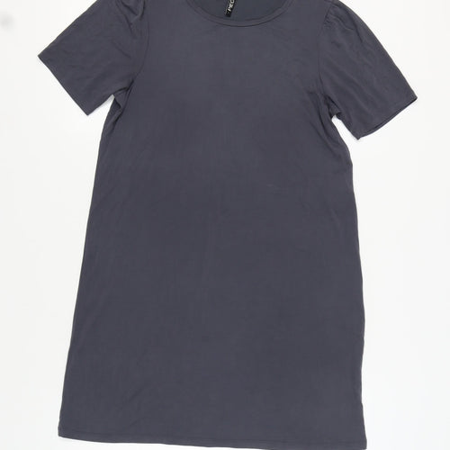 Pieces Women's Grey T-Shirt Dress, L, Casual Style
