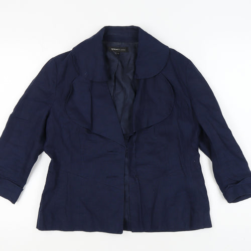 Great Plains Women's Blue Linen Blazer L