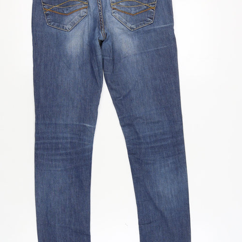 Vertus Women's Blue Straight Jeans, Size 12, Medium Wash