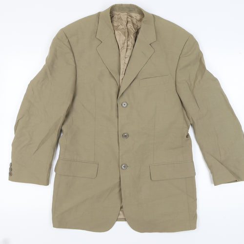 Austin Reed Men's Beige Blazer, 38 Short, Single-Breasted