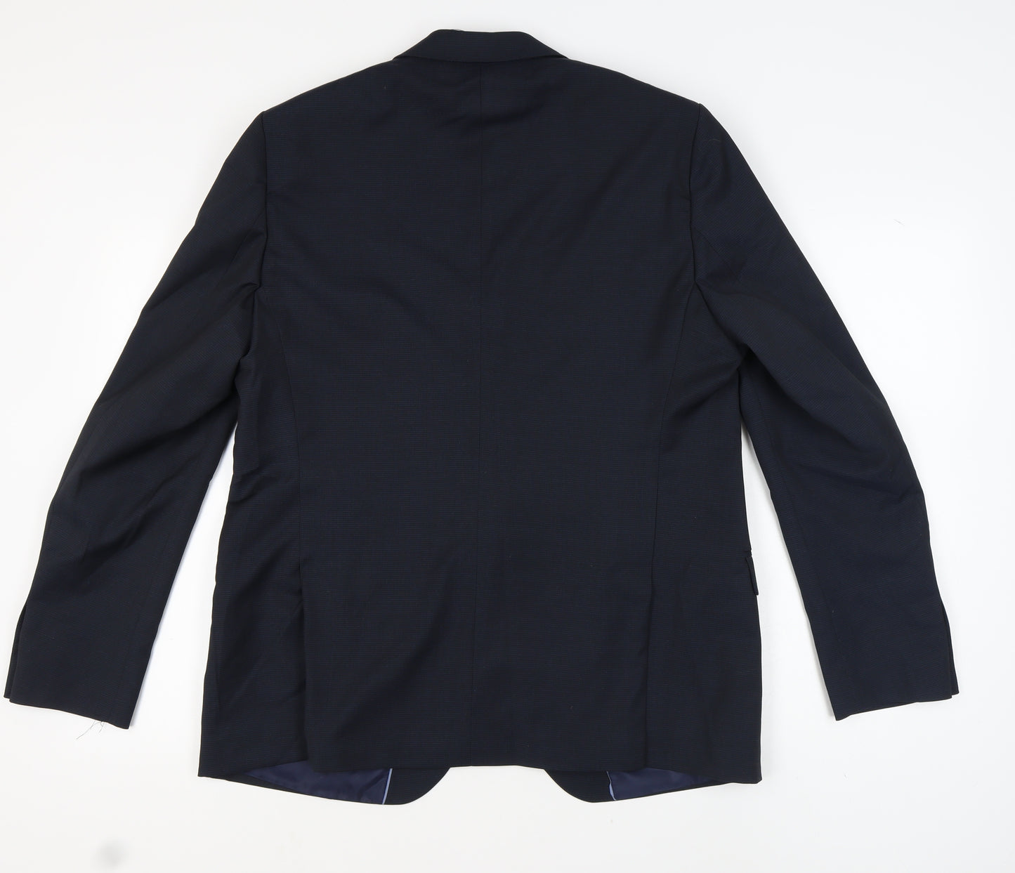 KIP Men’s Blue Single-Breasted Suit Jacket Size UK 50