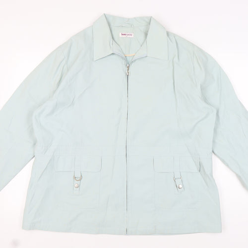 Bonmarché Women's Blue XL Basic Jacket