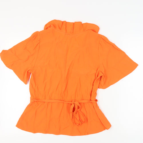 Marks and Spencer Women's Orange Blouse, Size 14, Viscose