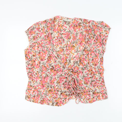 Marks and Spencer Women's Floral Wrap Blouse, Size 14