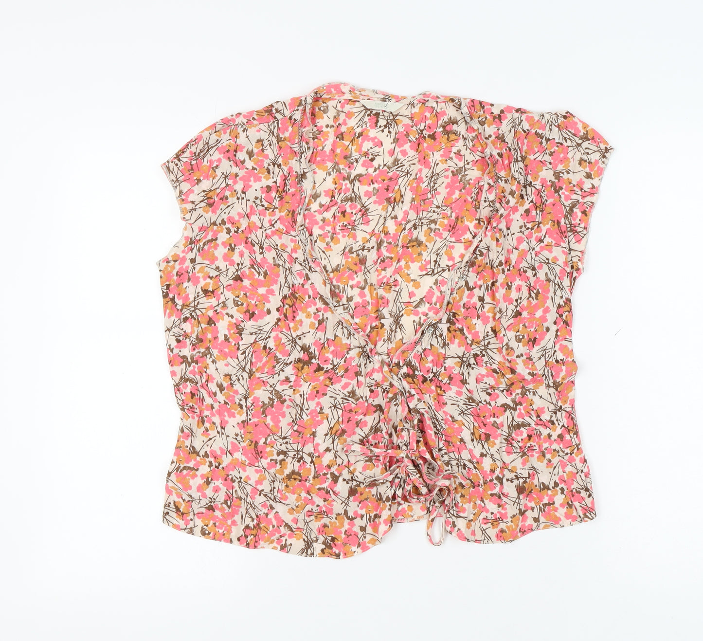 Marks and Spencer Women's Floral Wrap Blouse, Size 14