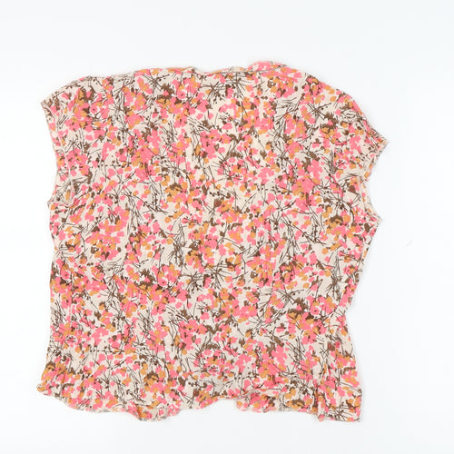 Marks and Spencer Women's Floral Wrap Blouse, Size 14