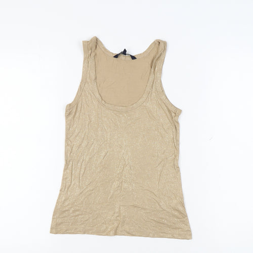 French Connection Women's Beige XS Stretch Tank Top
