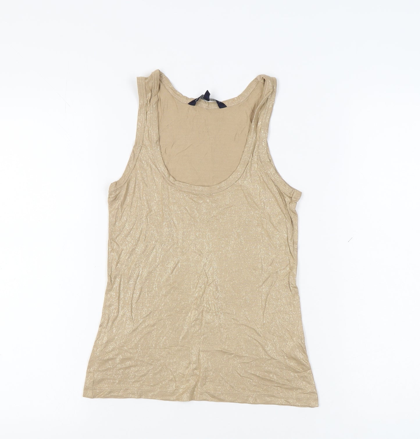 French Connection Women's Beige XS Stretch Tank Top