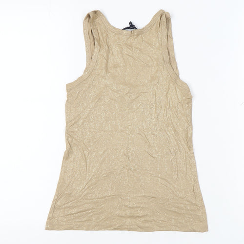 French Connection Women's Beige XS Stretch Tank Top
