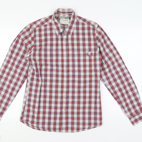 Topman Men's Multicoloured Check Button-Up Shirt M