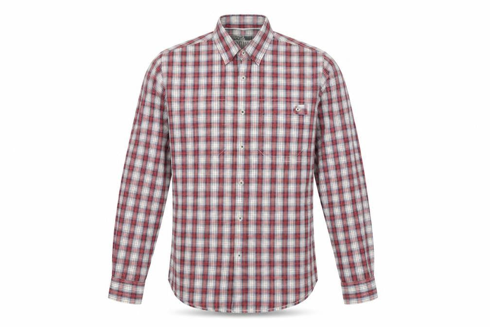 Front view of Topman Men's Multicoloured Check Button-Up Shirt M