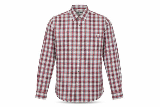Front view of Topman Men's Multicoloured Check Button-Up Shirt M