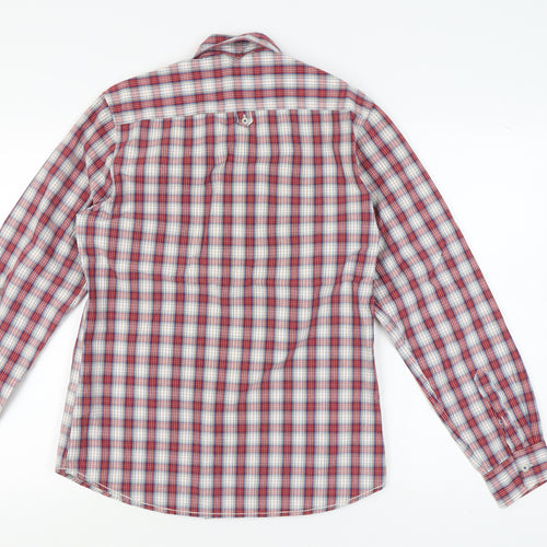 Topman Men's Multicoloured Check Button-Up Shirt M