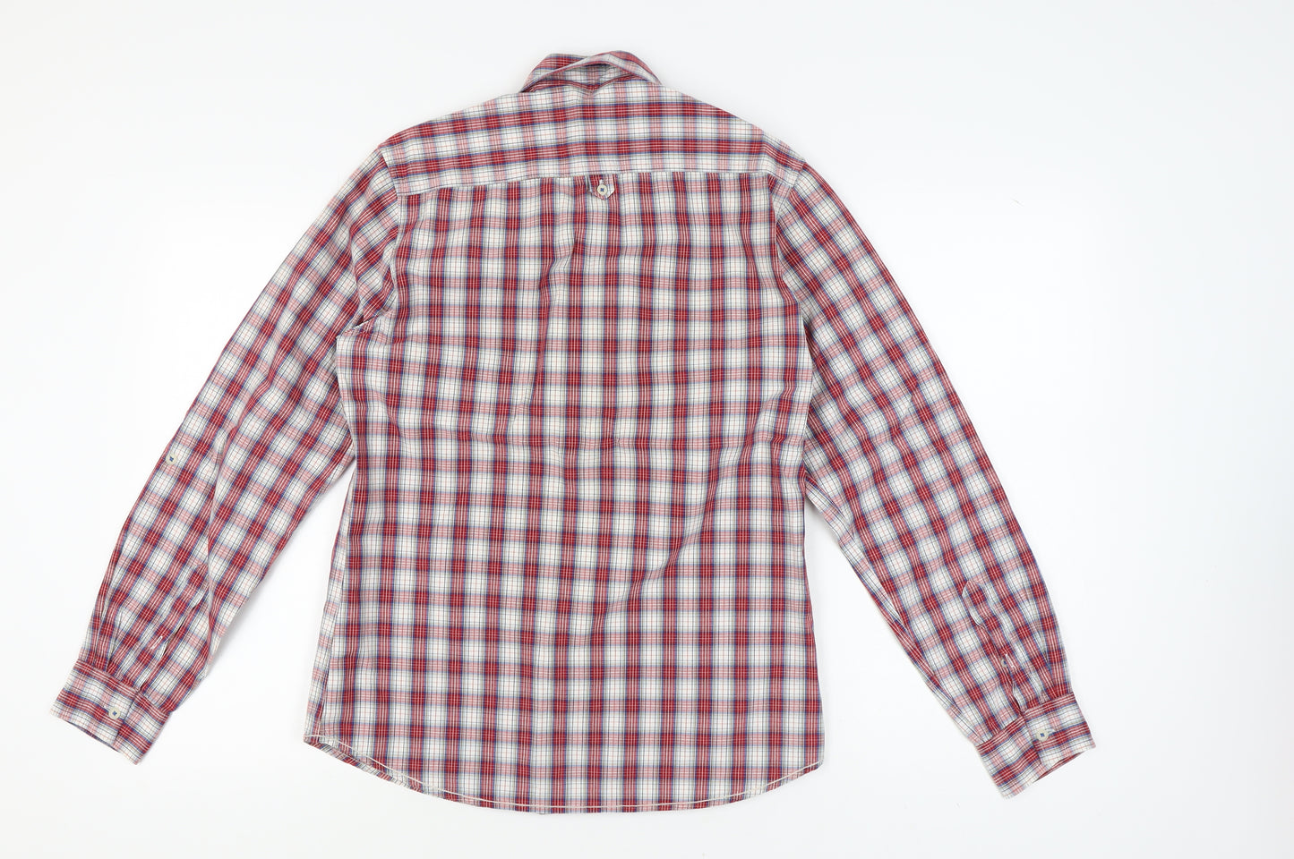 Topman Men's Multicoloured Check Button-Up Shirt M