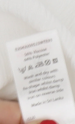 Bonmarché Women's White Sleeveless Tank Top