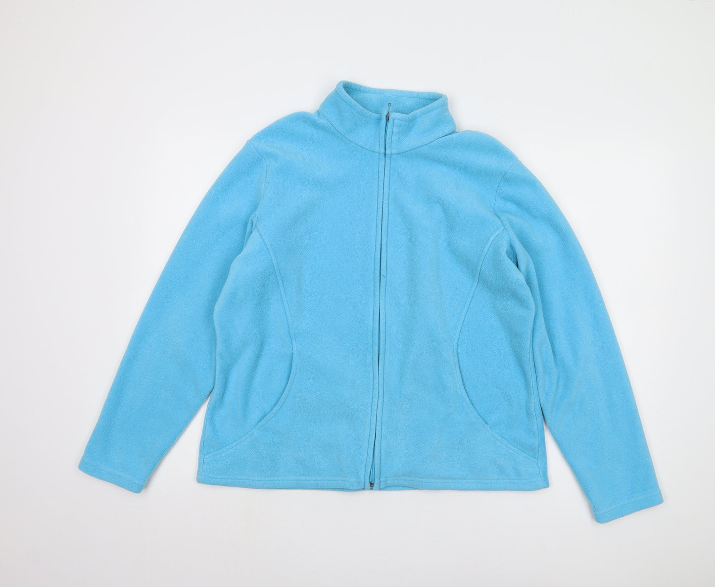 Marks and Spencer Women's Blue Fleece Zip Jacket Size 16