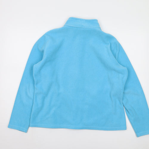 Marks and Spencer Women's Blue Fleece Zip Jacket Size 16