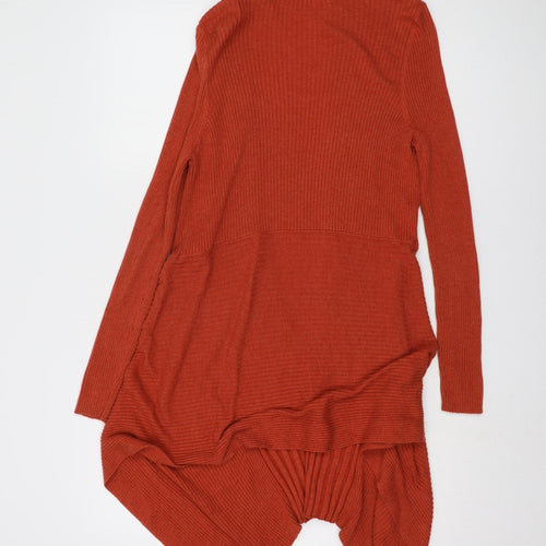 Marks and Spencer Women's Orange Open Front Cardigan Size 18