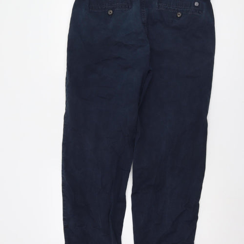 Marks and Spencer Men's Blue Chino Trousers Size 36