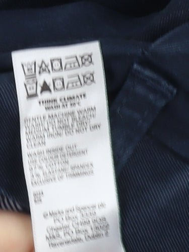 Marks and Spencer Men's Blue Chino Trousers Size 36