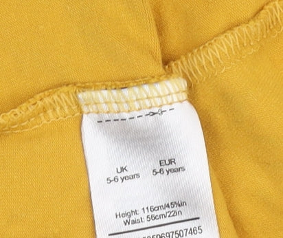 Jurassic World Boys Yellow Elastic Waist Trousers 5-6 Years