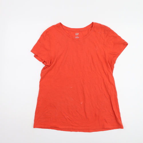 GAP Women's Red Basic T-Shirt L