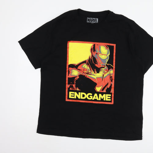 Marvel Men's Black Iron Man Endgame XL T-Shirt
