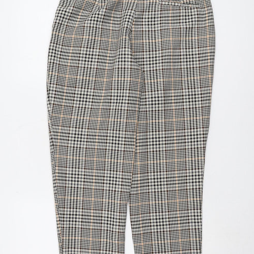 New Look Women's Check Trousers, UK 12, Multicoloured