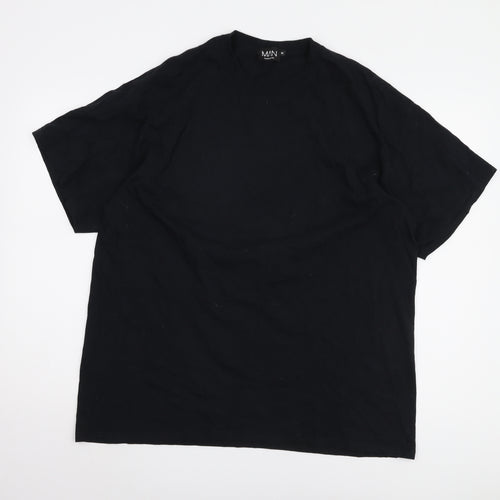 boohooMAN Men's Black Graphic Print T-Shirt, M