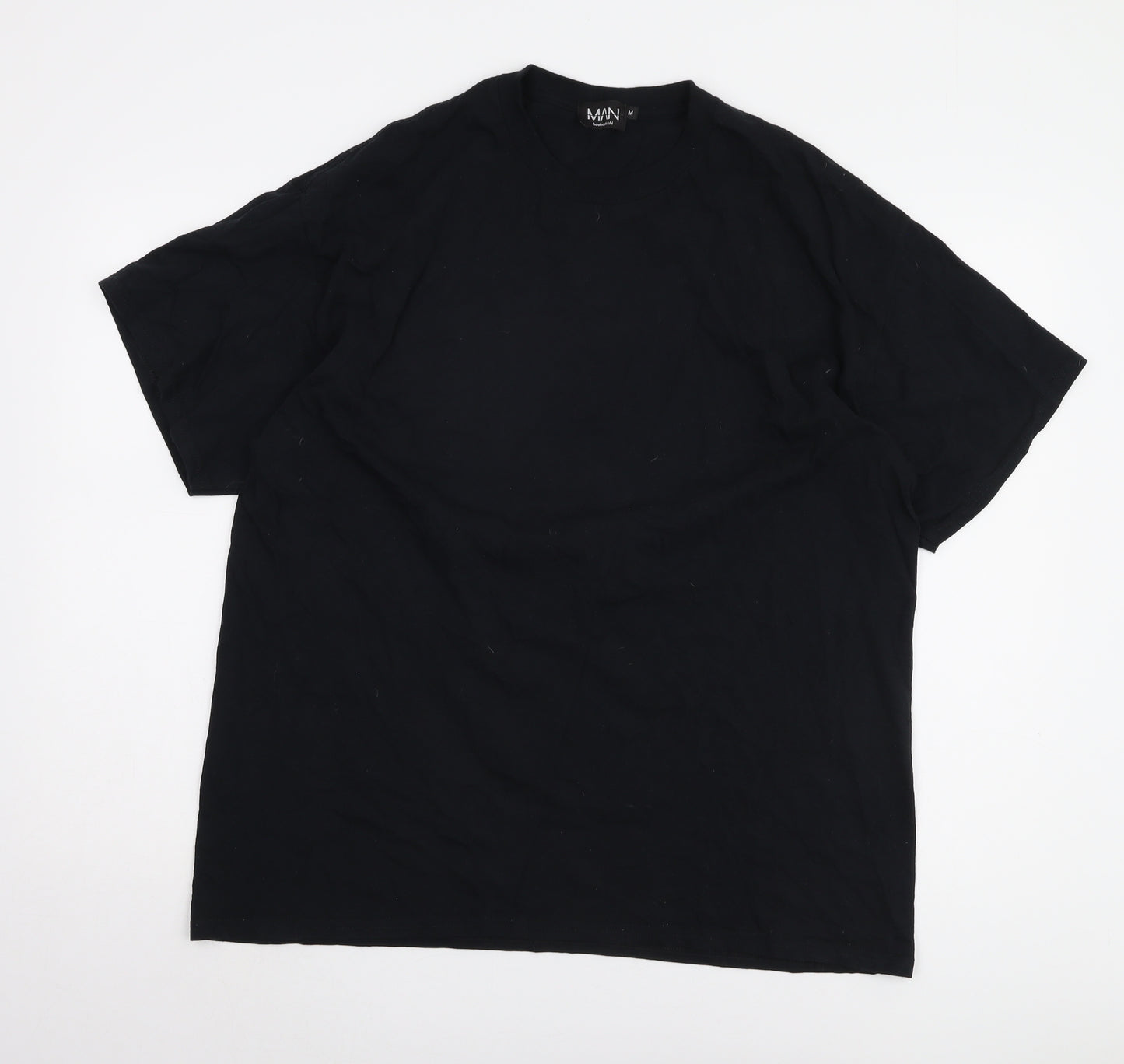 boohooMAN Men's Black Graphic Print T-Shirt, M