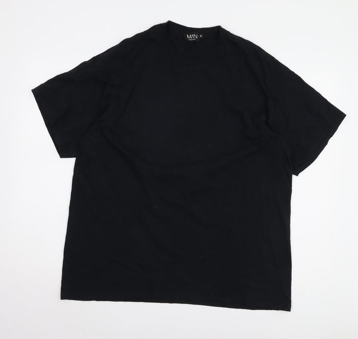 boohooMAN Men's Black Graphic Print T-Shirt, M