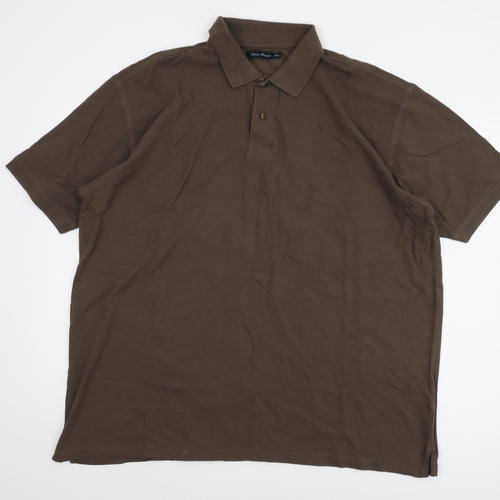 James Pringle Men's Brown 2XL Polo Shirt