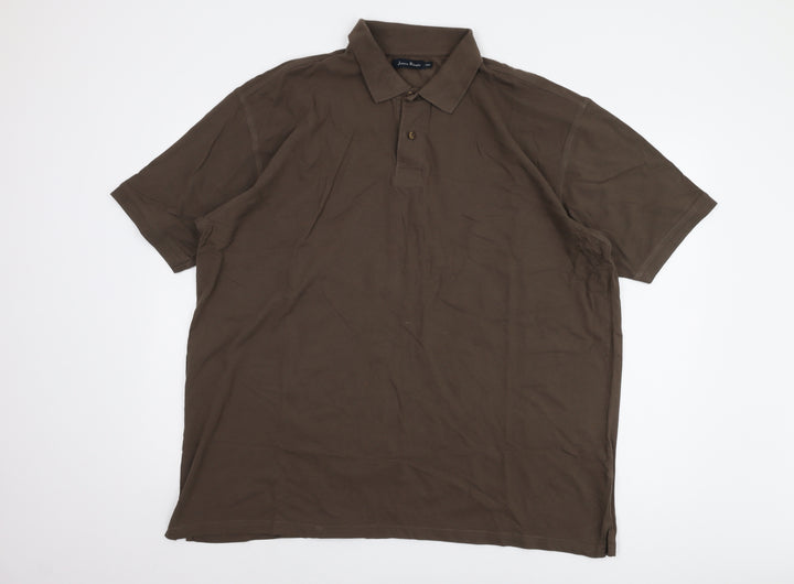 James Pringle Men's Brown 2XL Polo Shirt
