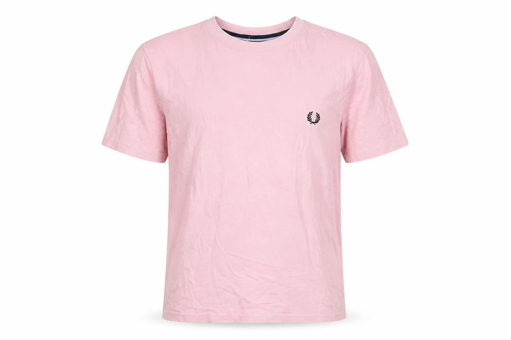 Fred Perry Boys Pink T-Shirt, Short Sleeve, Size S, Casual
