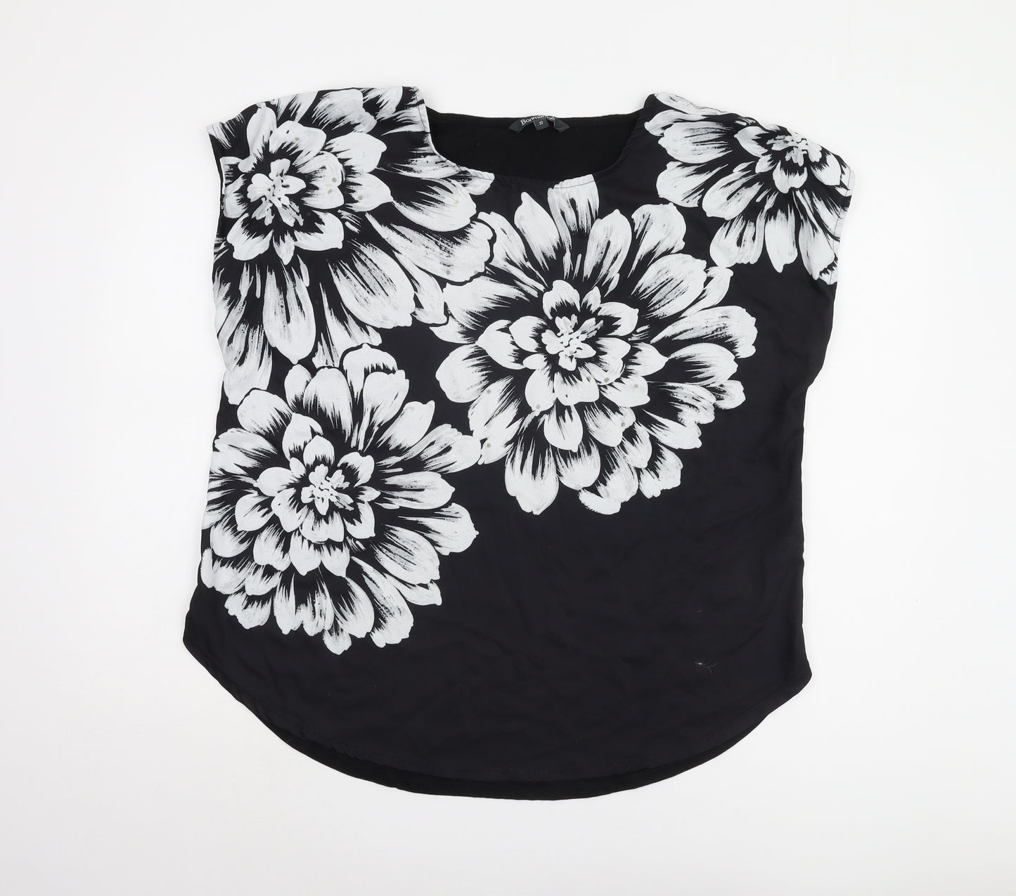 Bonmarché Women's Black Floral Blouse, Size 22