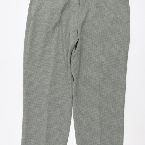 C&A Men's Grey Check Trousers L